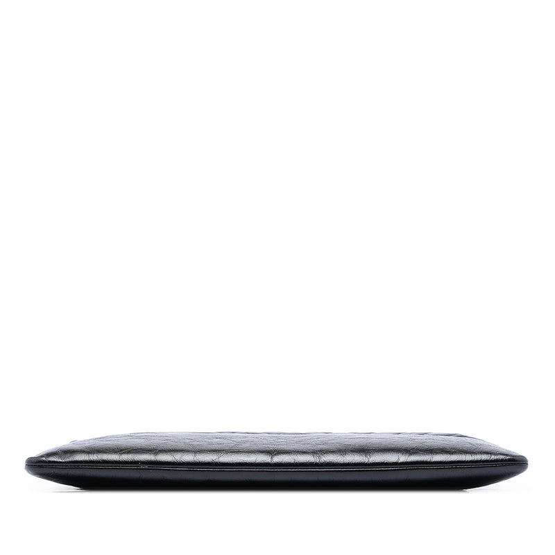 Large Aged Calfskin Gabrielle O Case Clutch - Image 3
