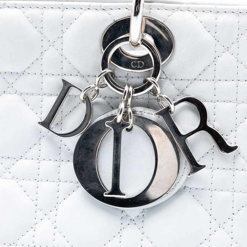 Medium Lambskin Cannage Lady Dior - Image 5