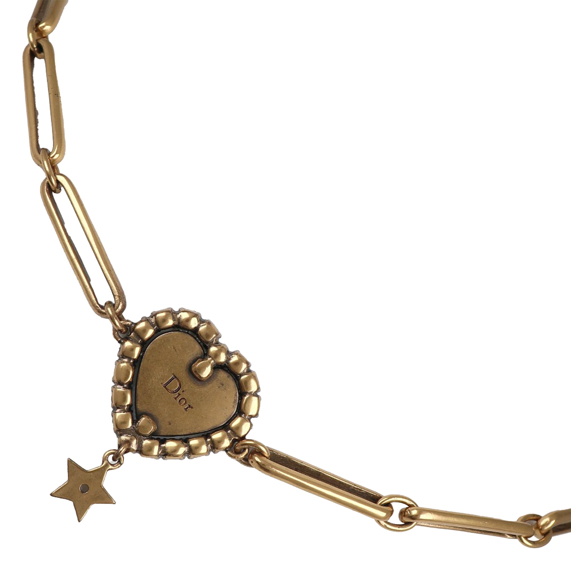 Gold Plated Crystal J'Adior Heart Pendant Necklace - Image 1