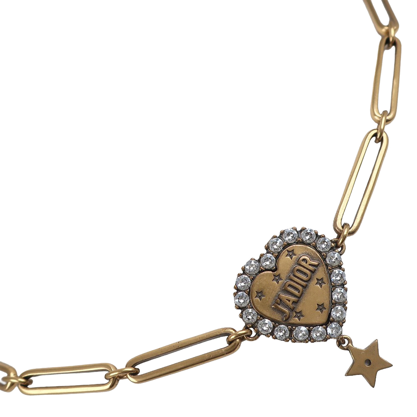 Gold Plated Crystal J'Adior Heart Pendant Necklace - Image 2