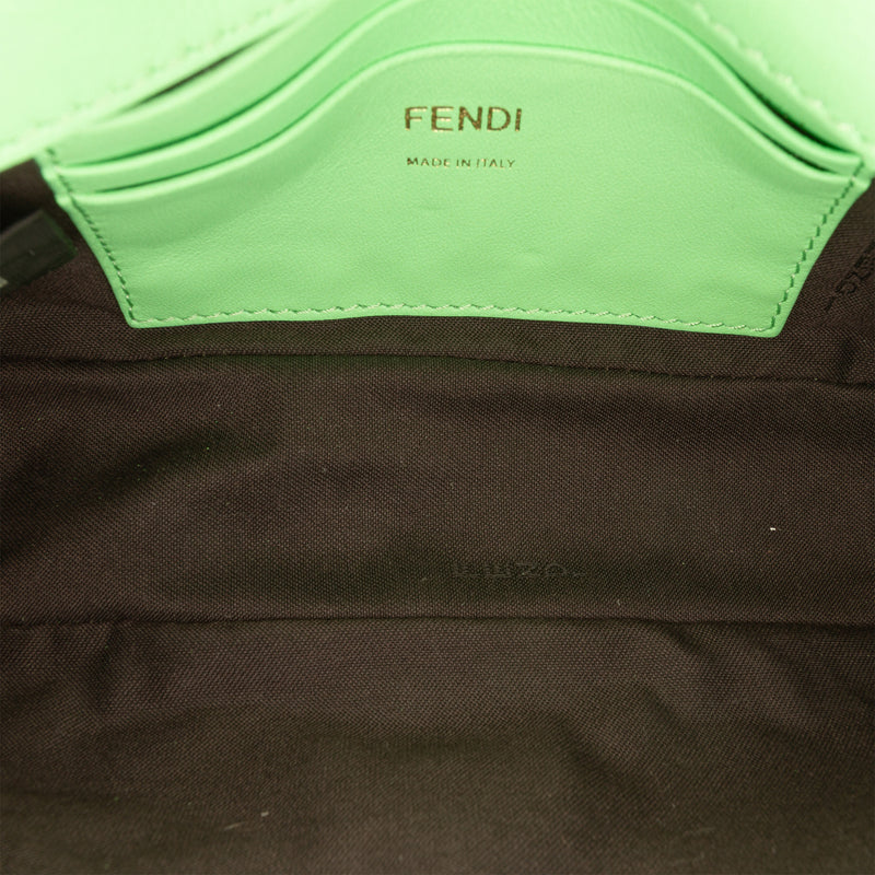 Mini Zucca Embossed Leather Baguette Satchel - Image 4