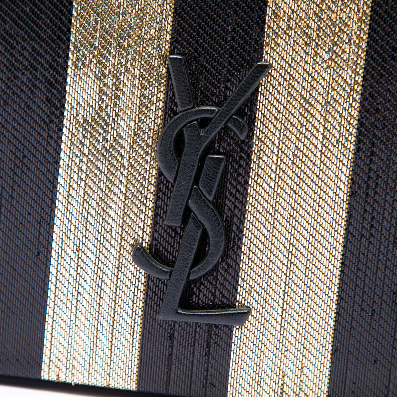 Metallic Striped Fabric Monogram Kate Crossbody - Image 5