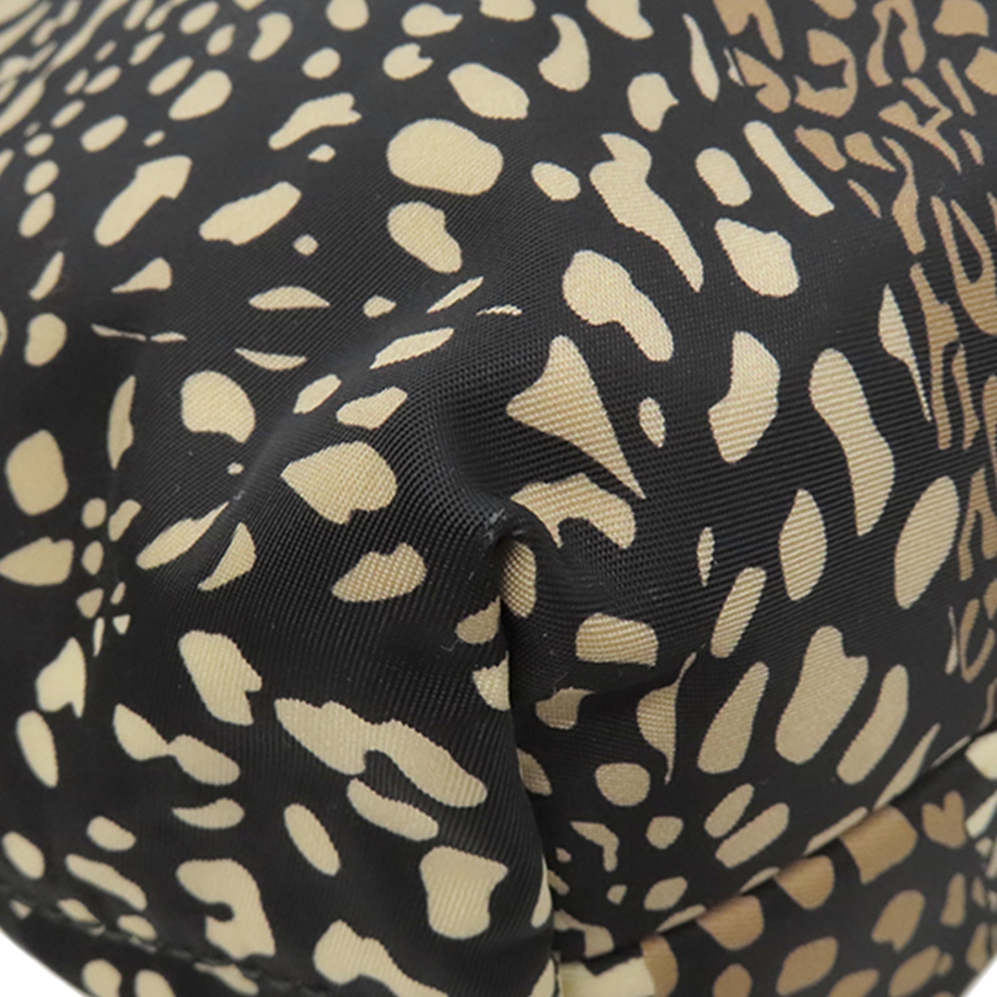 Nylon Leopard Print Double Gancini Tote - Image 10