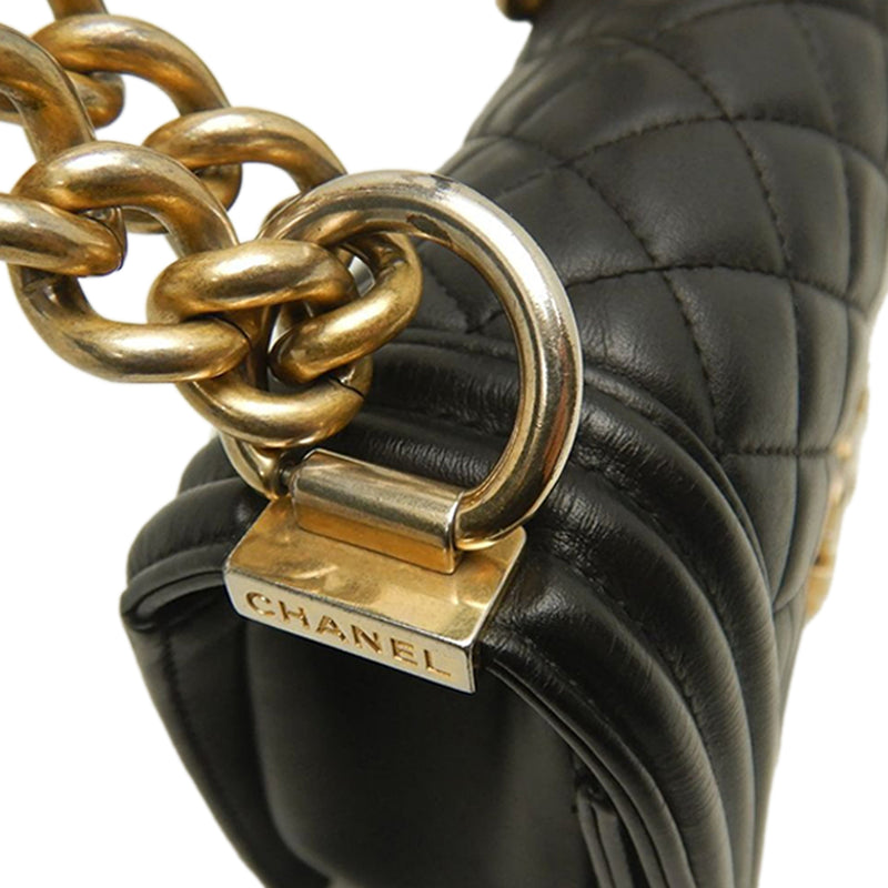 Old Medium Quilted Lambskin Boy Flap - Image 12