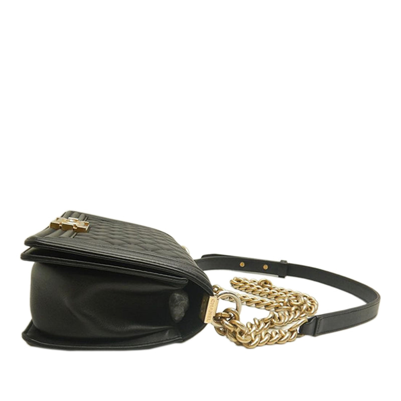 Old Medium Quilted Lambskin Boy Flap - Image 2