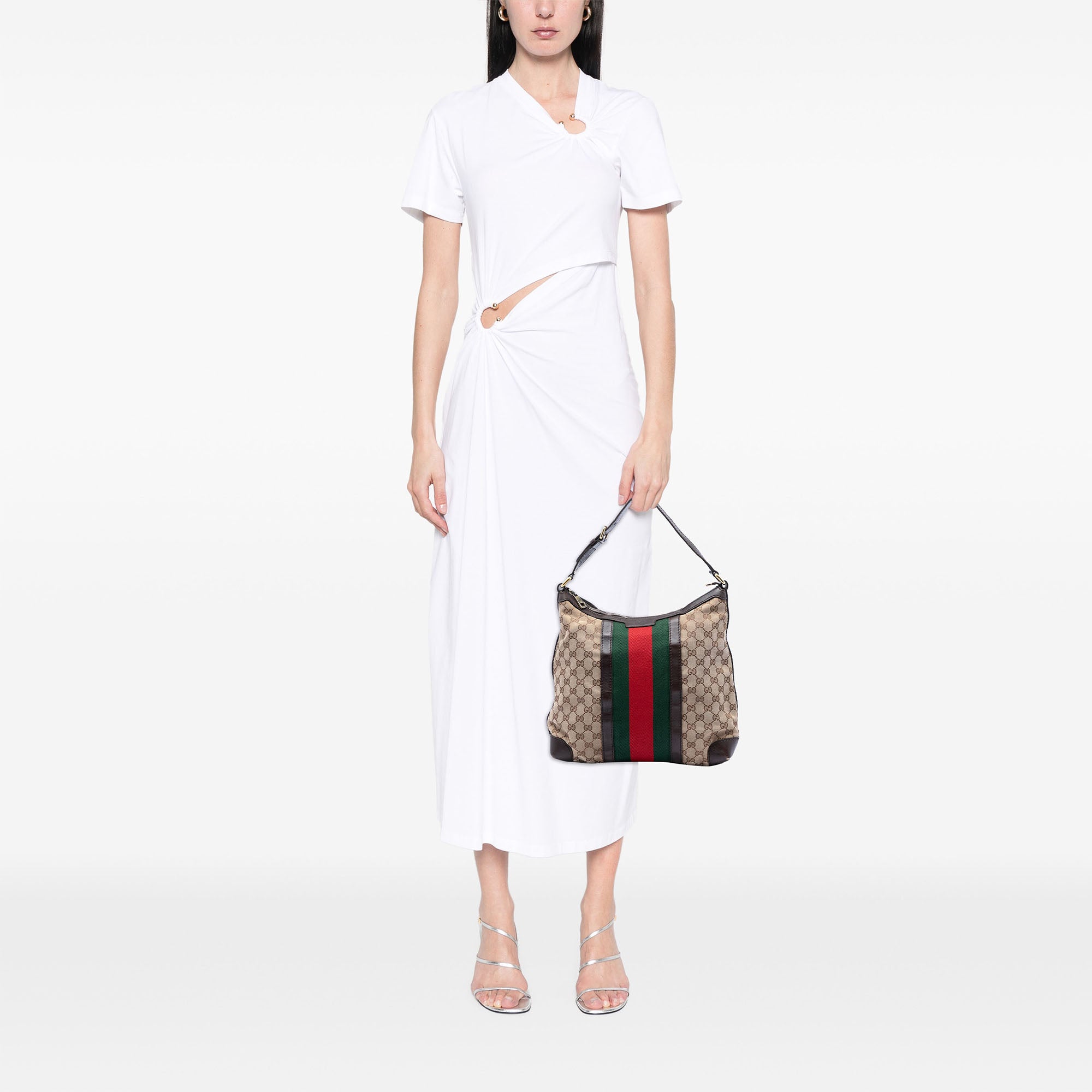 GG Canvas Web Shoulder Bag - Image 5