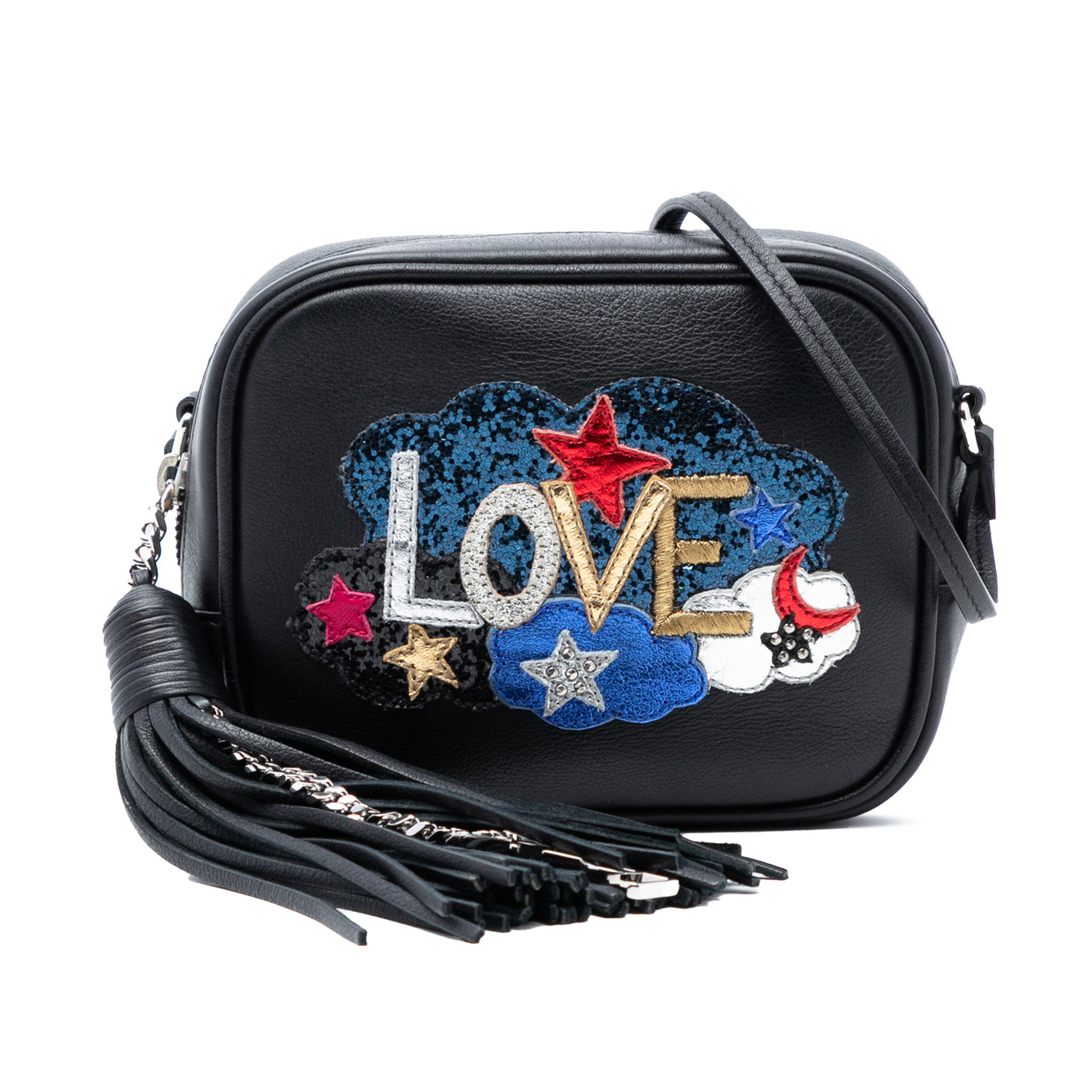 Mini Embroidered Nappa Love Blogger Camera Bag - Image 1