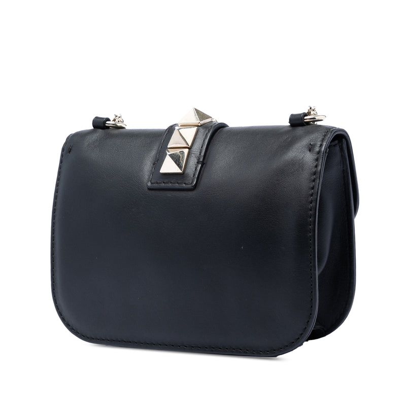 Small Leather Rockstud Glam Lock Crossbody - Image 2