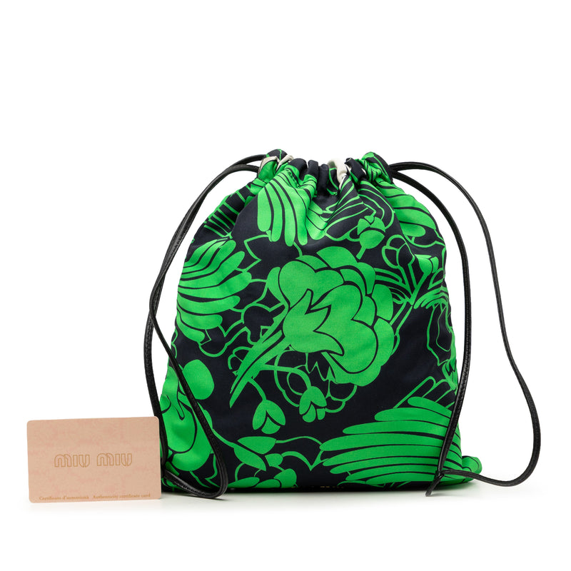 Canvas Floral Botanical Print Drawstring Pouch - Image 7