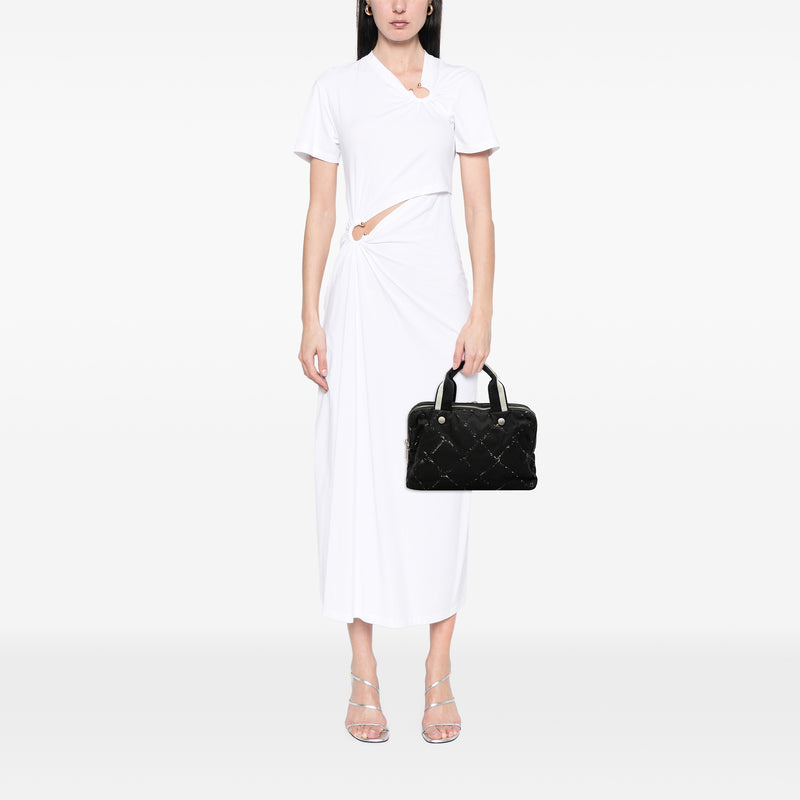 Old Travel Line Nylon Handbag - Image 8