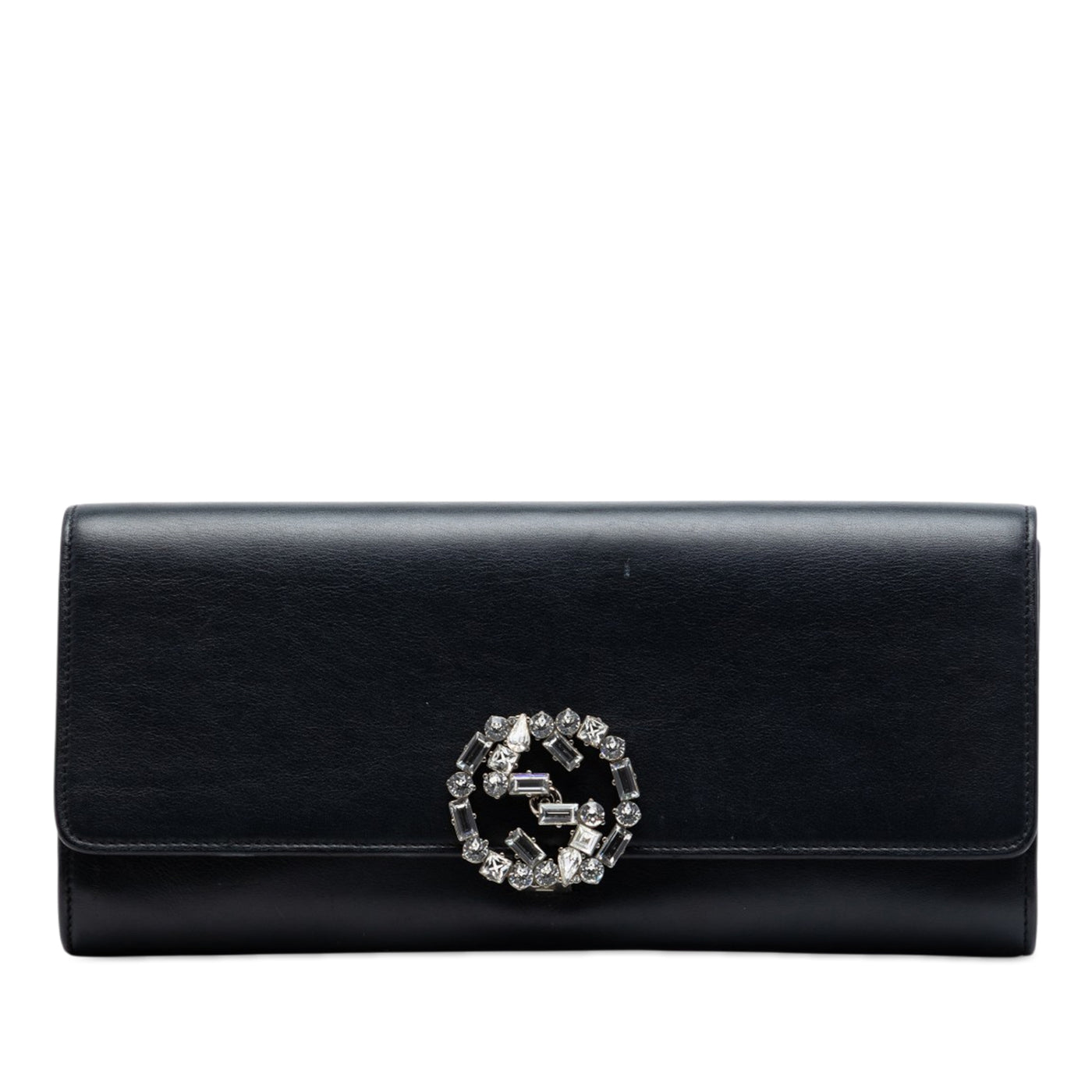 Calfskin Crystals Broadway Clutch - Image 1