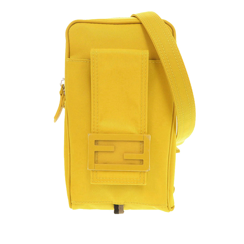 Nylon Baguette Phone Crossbody