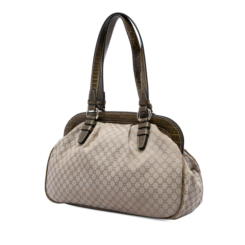 Macadam Canvas Tassel Frame Satchel - Image 2