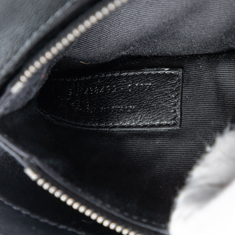 Mini Chevron Sheepskin Monogram College Satchel - Image 6