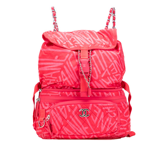 Printed Nylon Coco Neige Convertible Backpack - Image 1