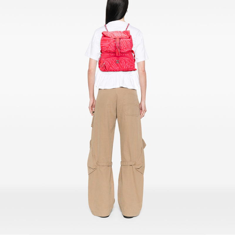 Printed Nylon Coco Neige Convertible Backpack - Image 10
