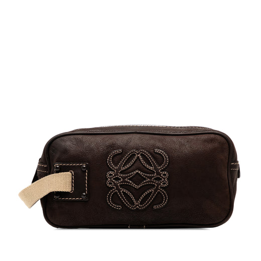 Nubuck Anagram Clutch - Image 1