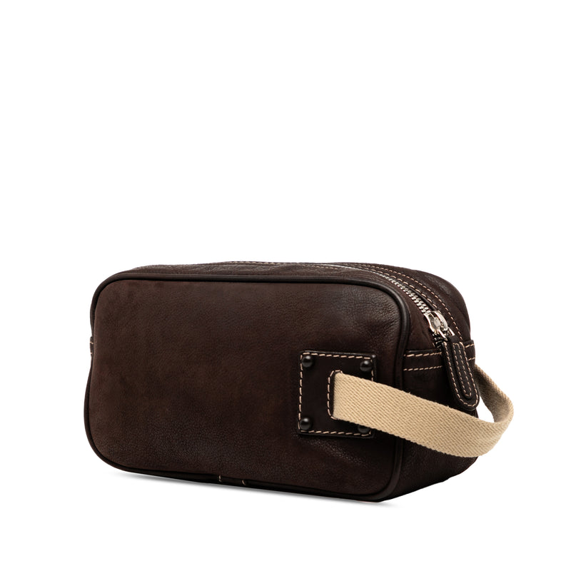 Nubuck Anagram Clutch - Image 2