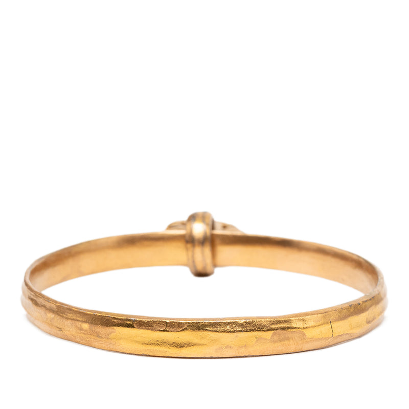 Gold Plated CC Charm Bangle - Image 3