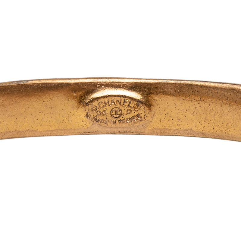 Gold Plated CC Charm Bangle - Image 4