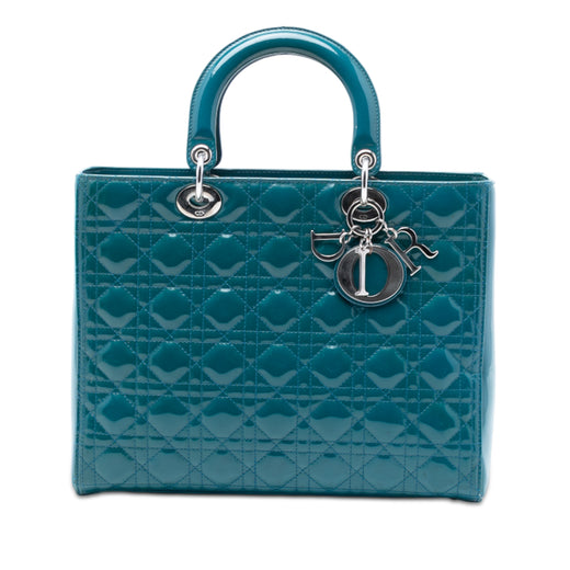 Large Patent Cannage Lady Dior - Image 1