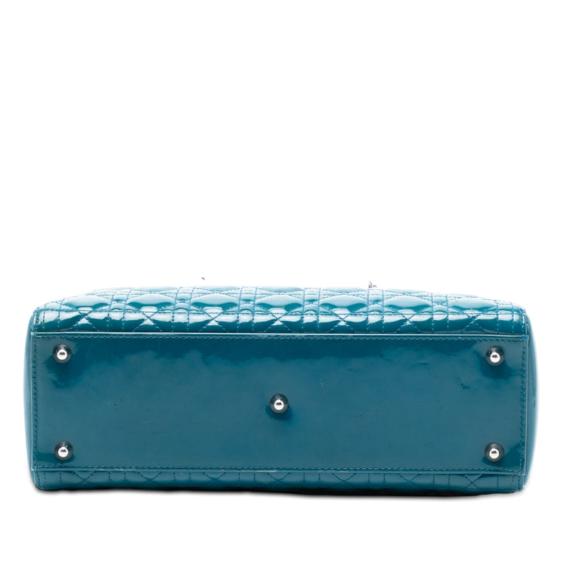 Large Patent Cannage Lady Dior - Image 3