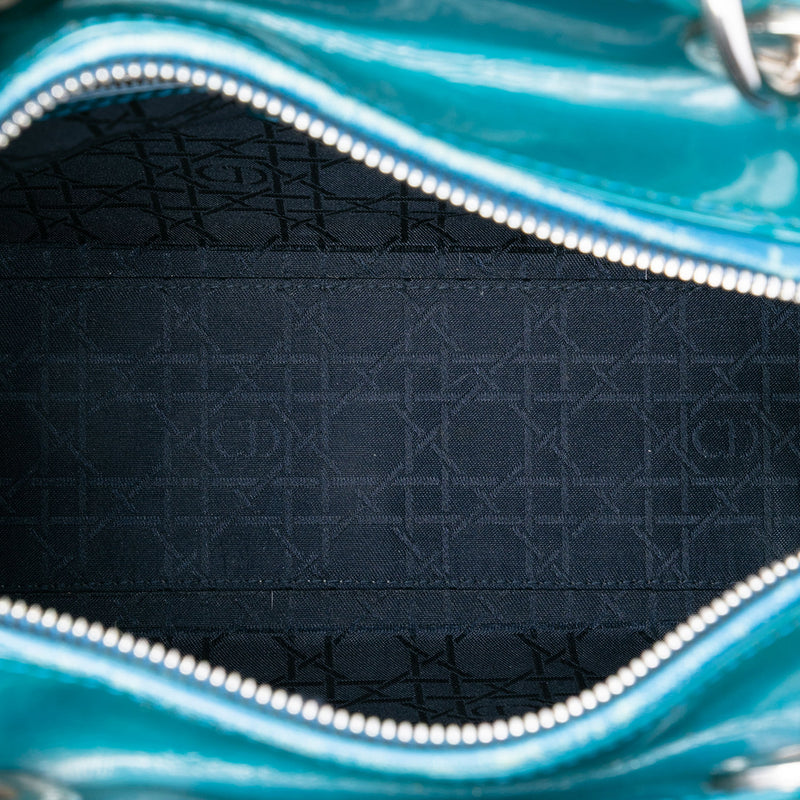 Large Patent Cannage Lady Dior - Image 4