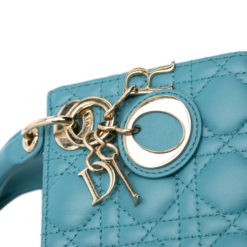Micro Lambskin Cannage Lady Dior - Image 9