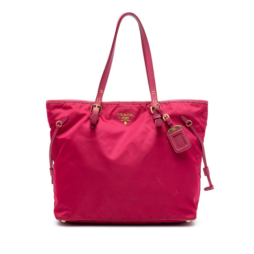 Saffiano Trimmed Tessuto Tote - Image 1