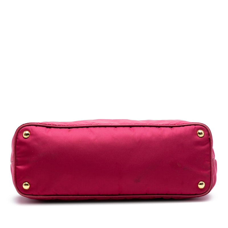 Saffiano Trimmed Tessuto Tote - Image 3
