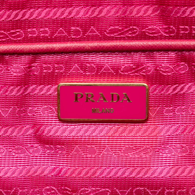 Saffiano Trimmed Tessuto Tote - Image 5