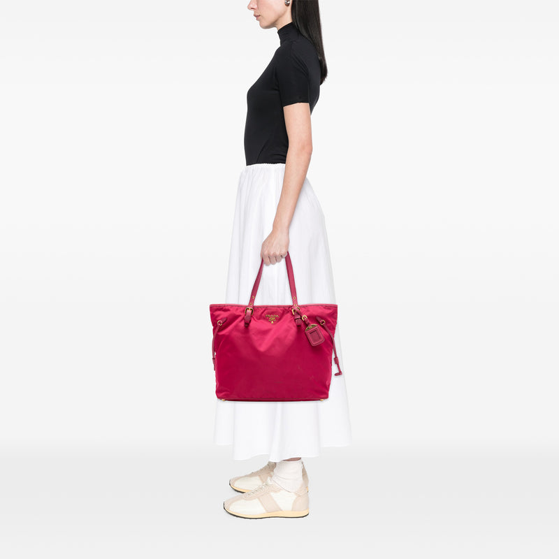 Saffiano Trimmed Tessuto Tote - Image 6