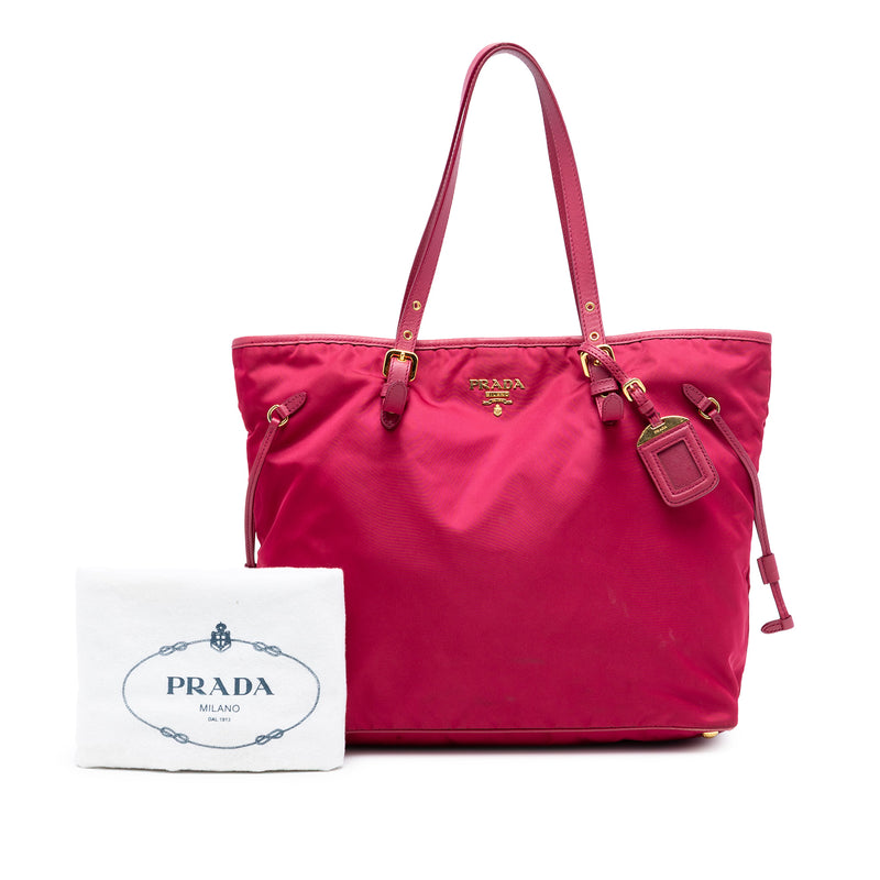 Saffiano Trimmed Tessuto Tote - Image 7