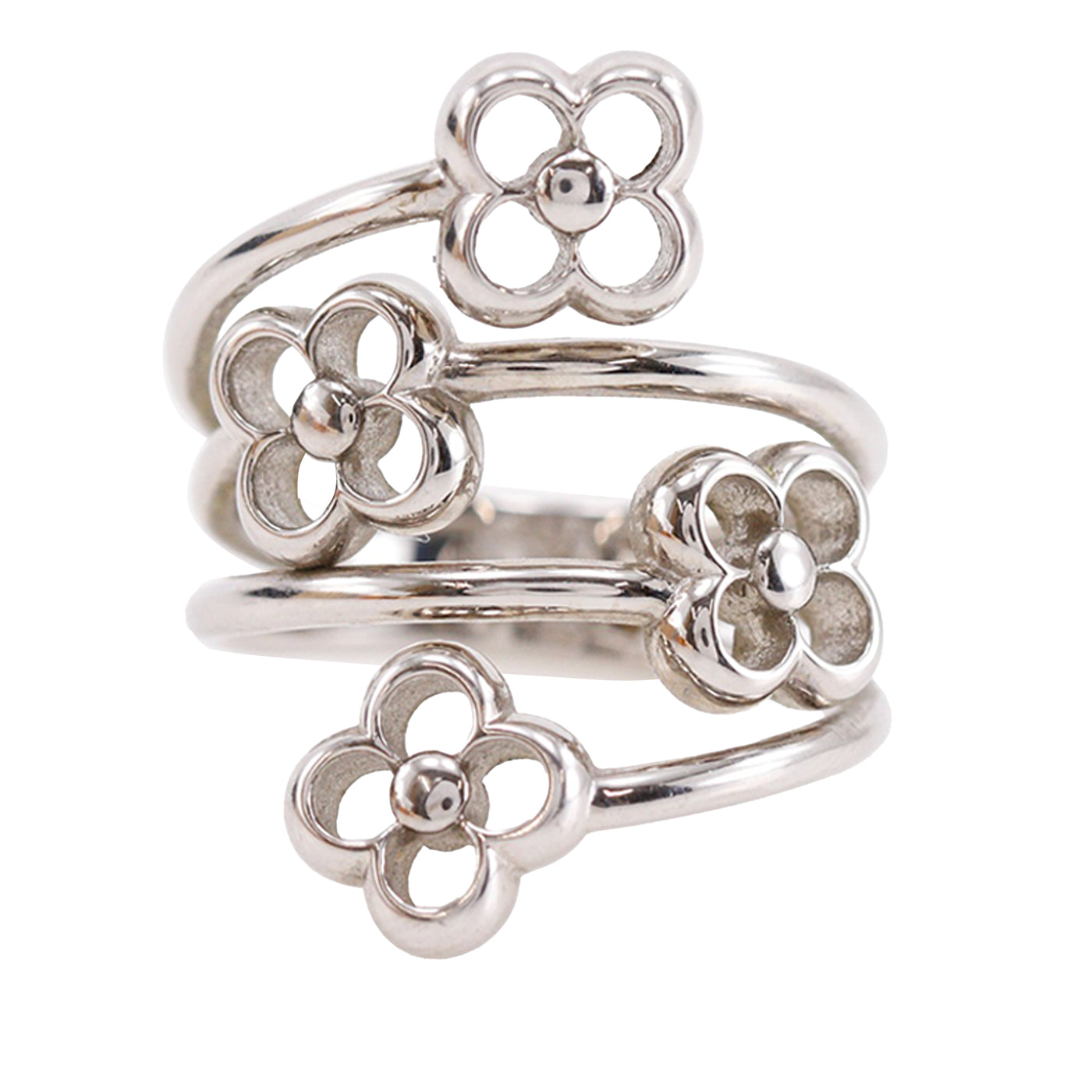 Brass Flower Full Ring - Image 1