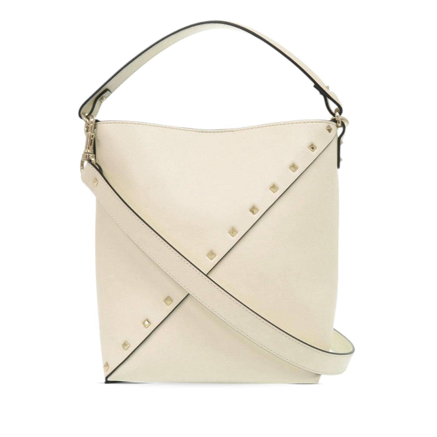 Leather Rockstud Wispy Bucket Bag - Image 1