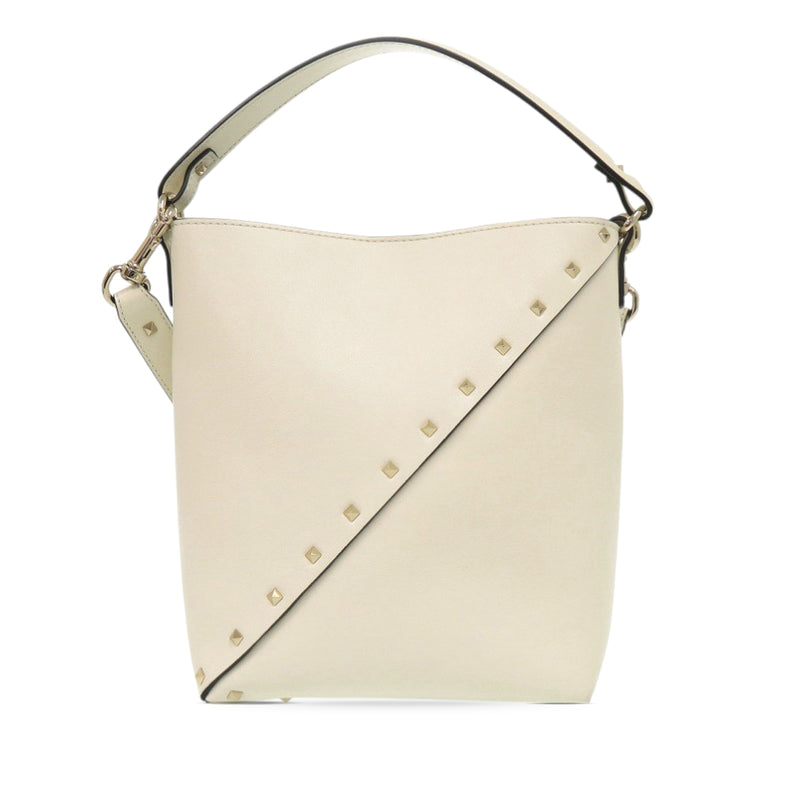 Leather Rockstud Wispy Bucket Bag - Image 2