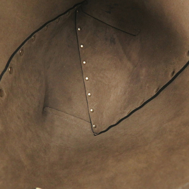 Leather Rockstud Wispy Bucket Bag - Image 4