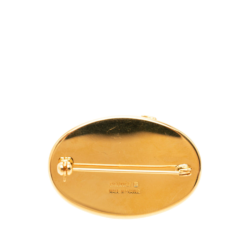 Enamel Chevaux Pin Brooch - Image 2