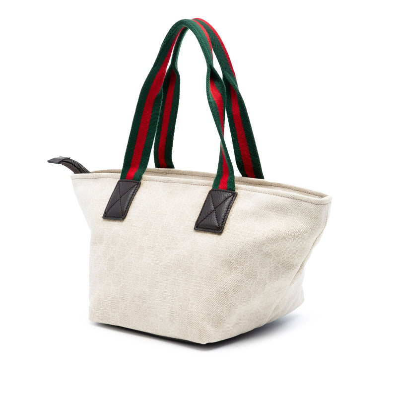 GG Canvas Web Tote - Image 2