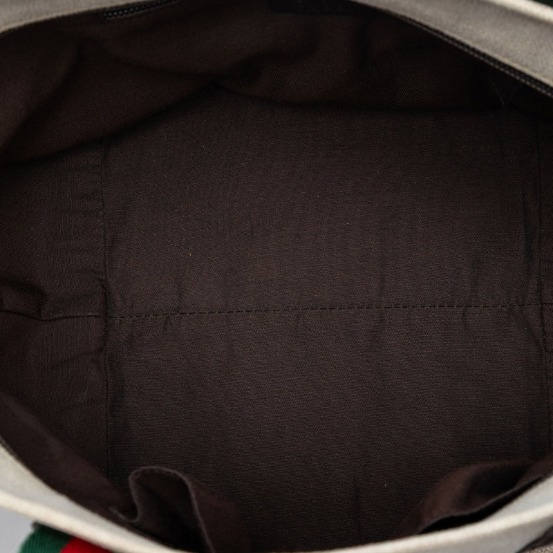 GG Canvas Web Tote - Image 4