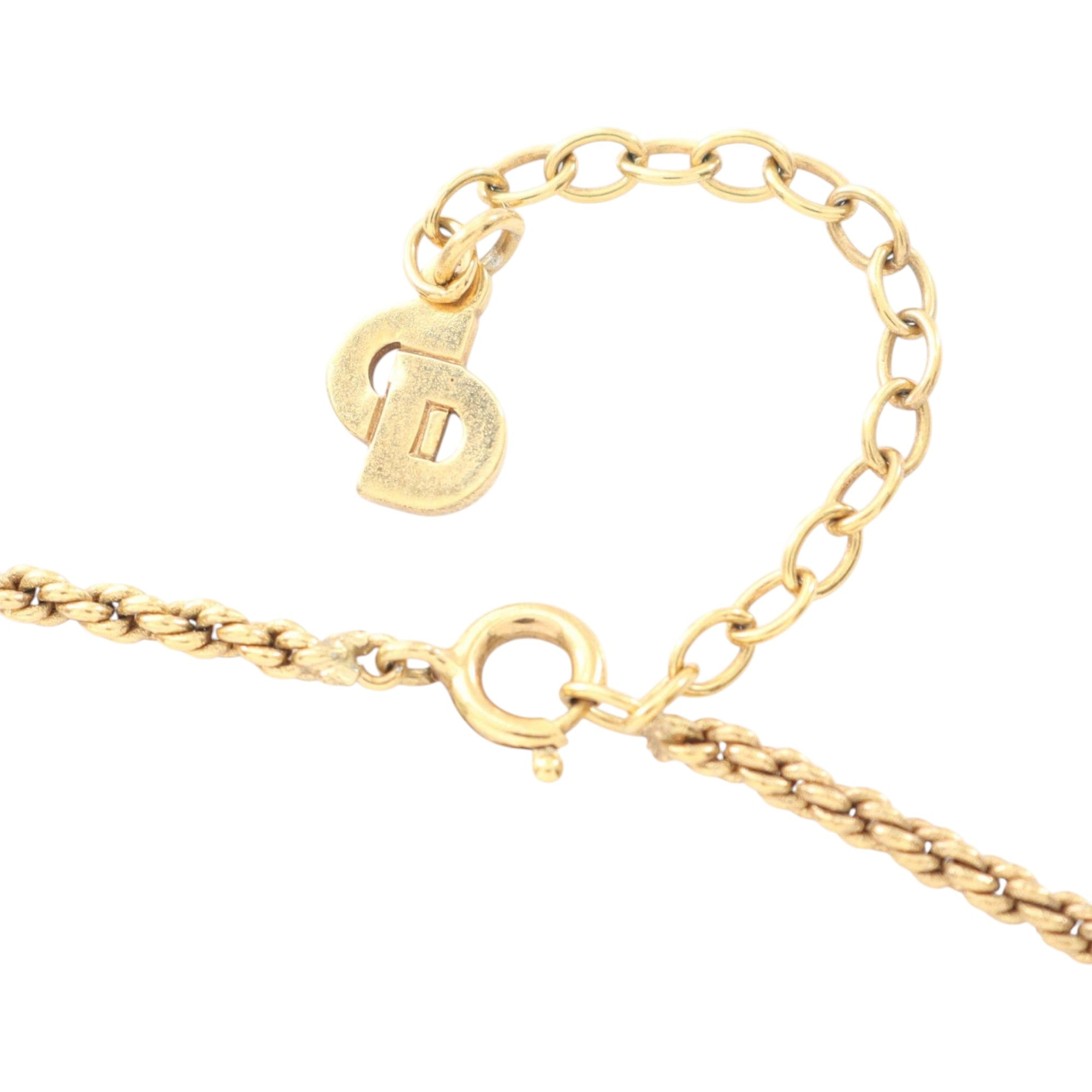 Gold Plated Strass Round Pendant Necklace - Image 5
