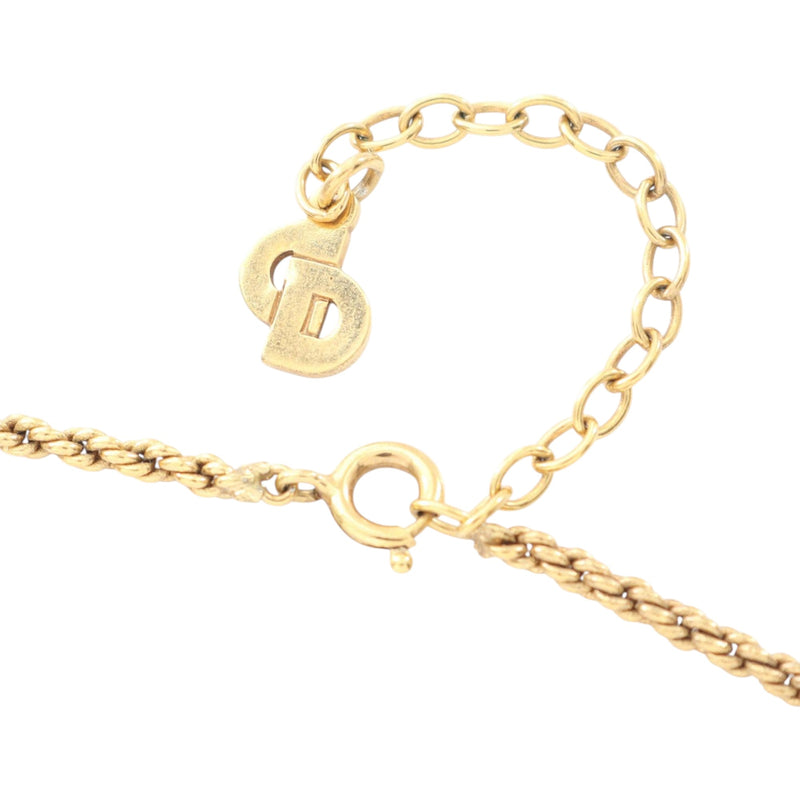 Gold Plated Strass Round Pendant Necklace - Image 5
