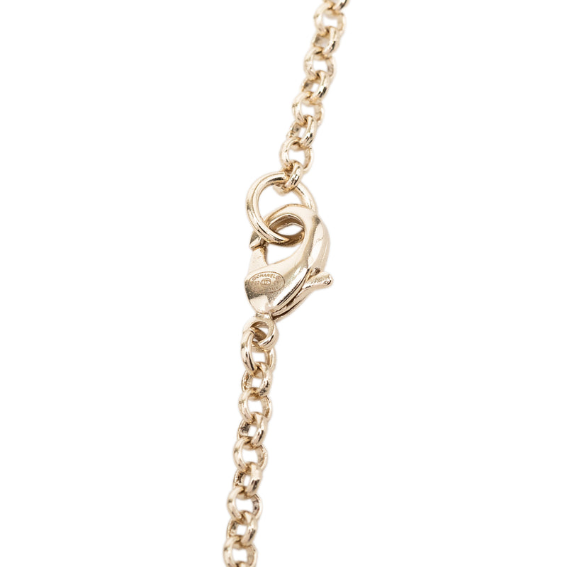 CC Gold Plated Heart Pendant Necklace - Image 3