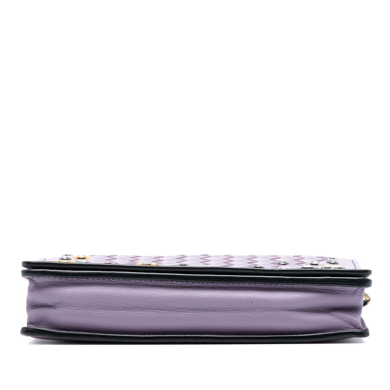 Nappa Intrecciato Studded Wallet on Chain - Image 3