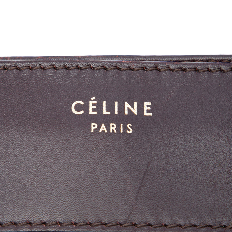Mini Tricolor Canvas and Leather Luggage Tote - Image 5