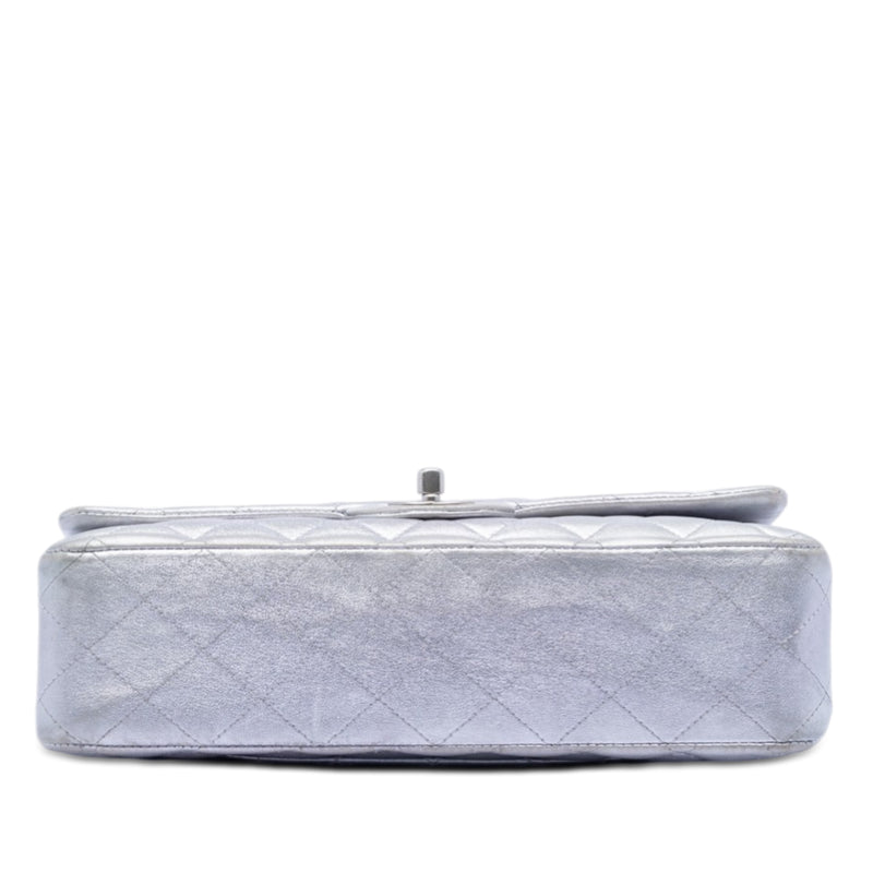 Medium Classic Metallic Lambskin Double Flap - Image 3