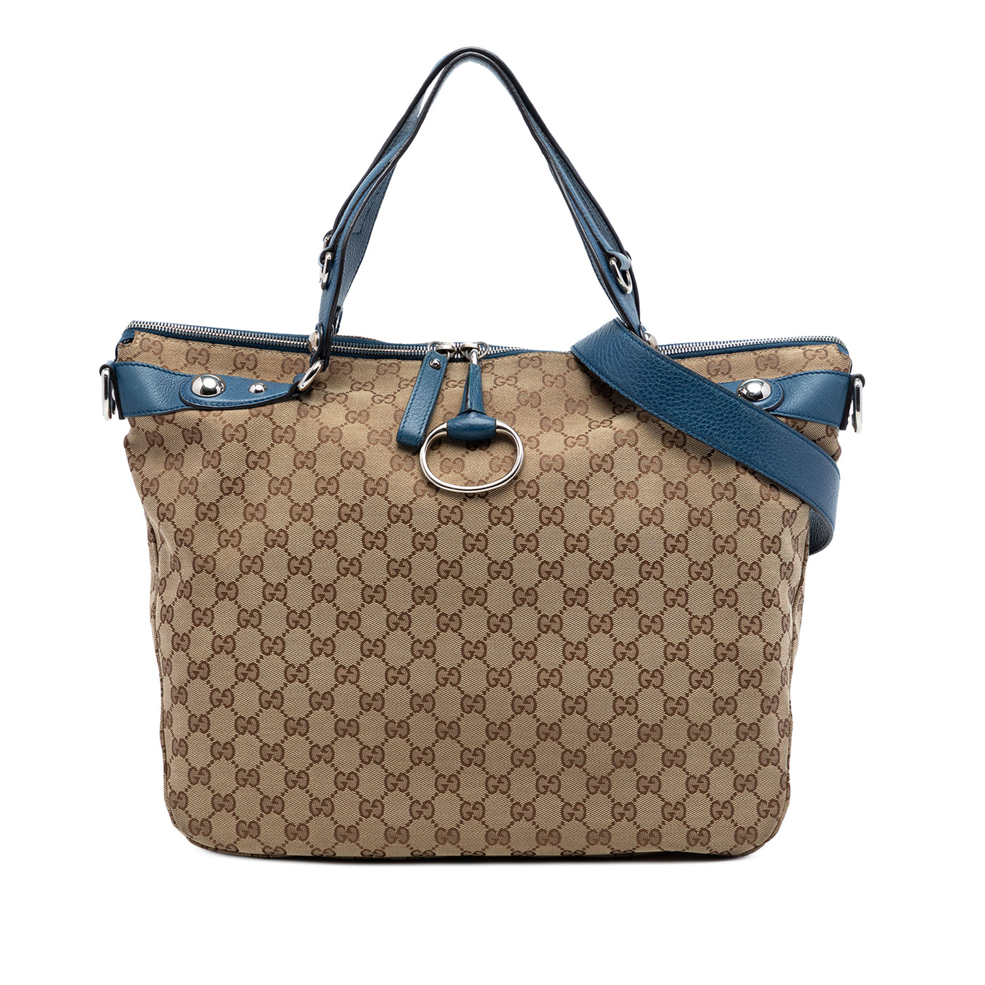 Large GG Canvas Icon Bit Satchel - Image 1