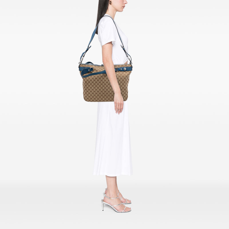Large GG Canvas Icon Bit Satchel - Image 7