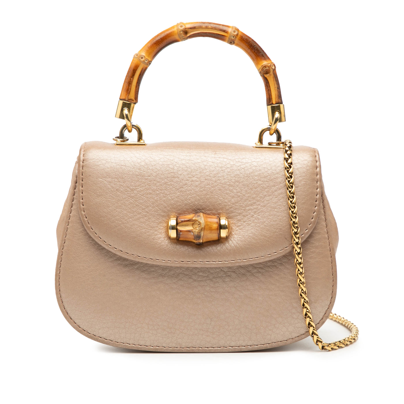 Mini Metallic Calfskin Bamboo Night - Image 1
