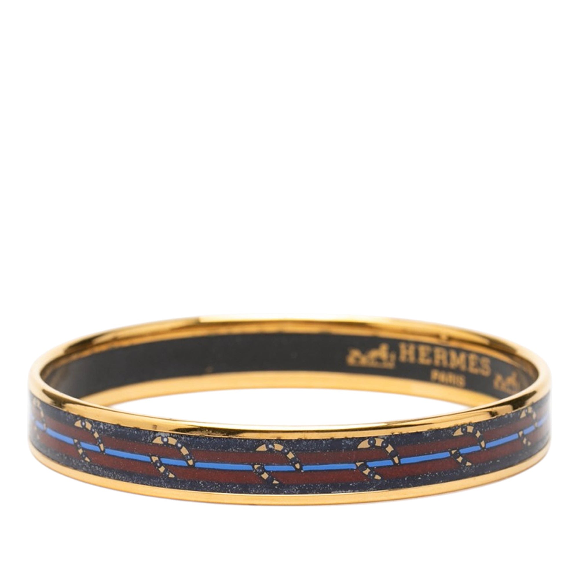 Narrow Horse Horseshoe Cloisonne Enamel Bangle 62 - Image 2